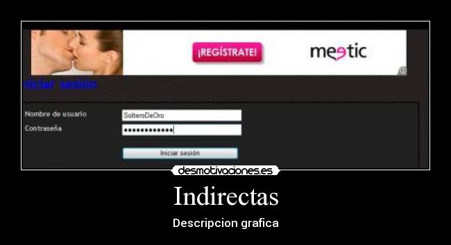 Indirectas - Descripcion grafica