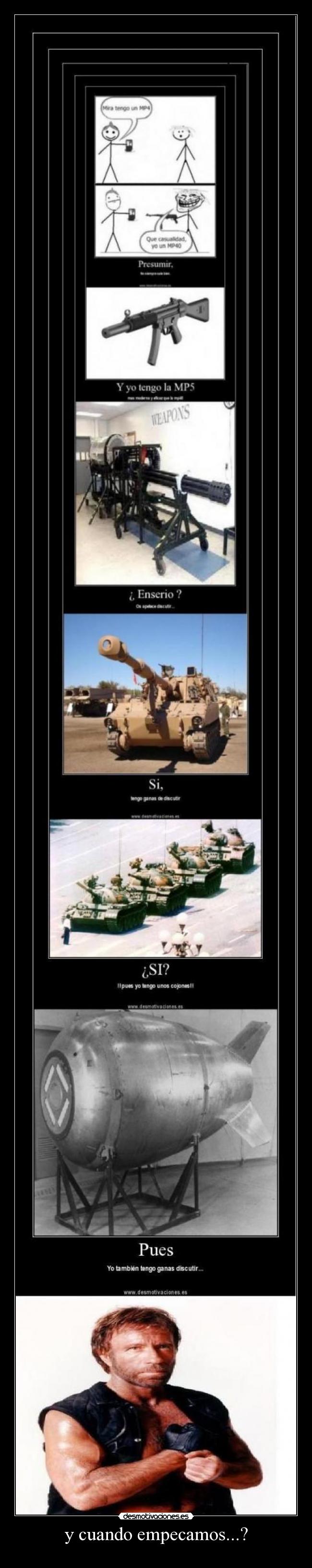 y cuando empecamos...? -