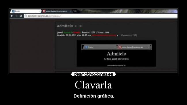 Clavarla - Definición gráfica.