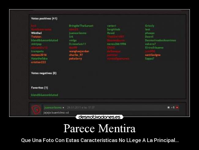 Parece Mentira - Que Una Foto Con Estas Características No LLege A La Principal...