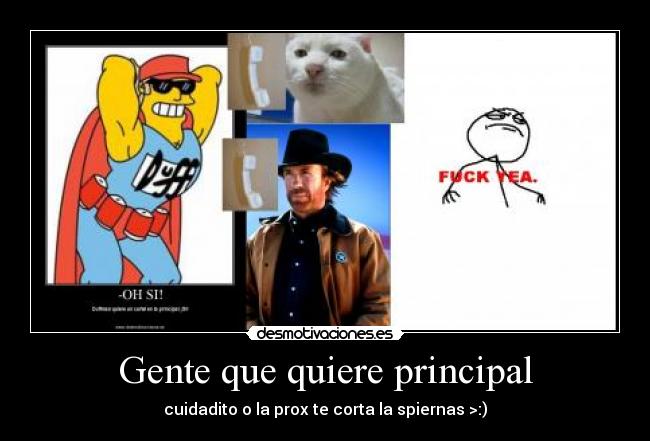 Gente que quiere principal -