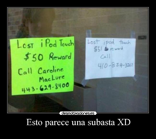 Esto parece una subasta XD -