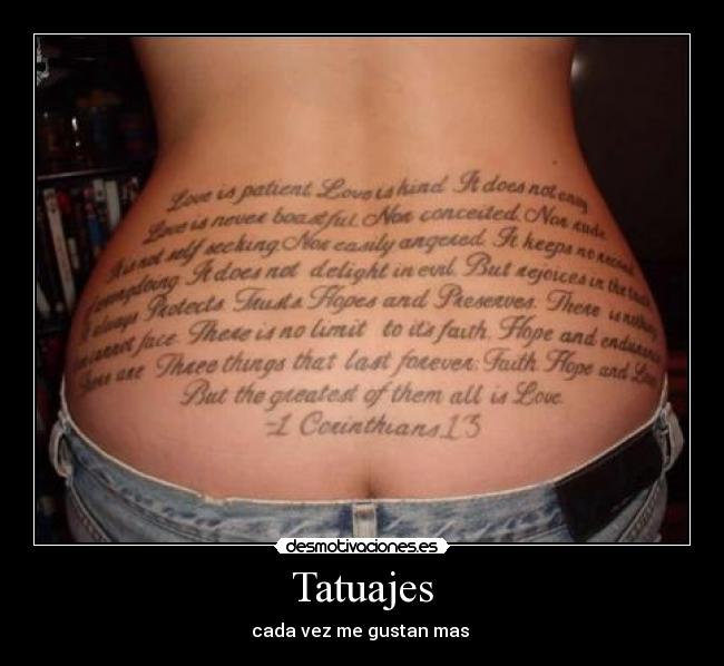 Tatuajes - cada vez me gustan mas 