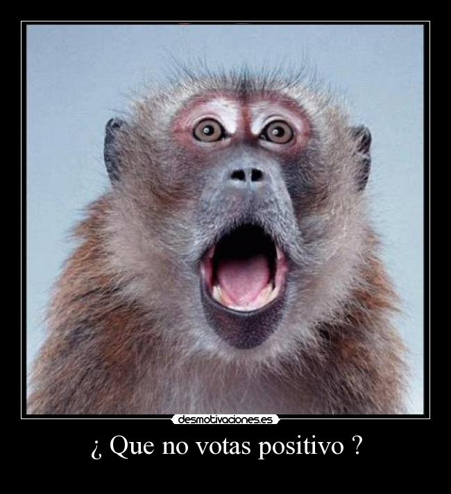 ¿ Que no votas positivo ? -