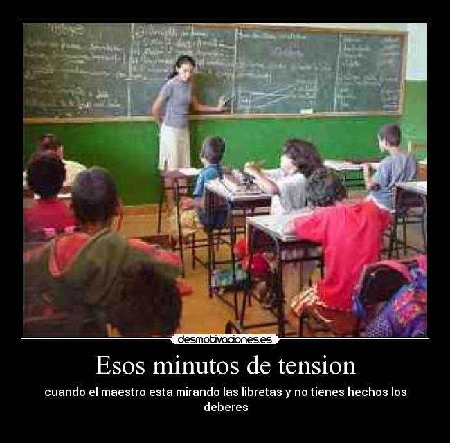 Esos minutos de tension -