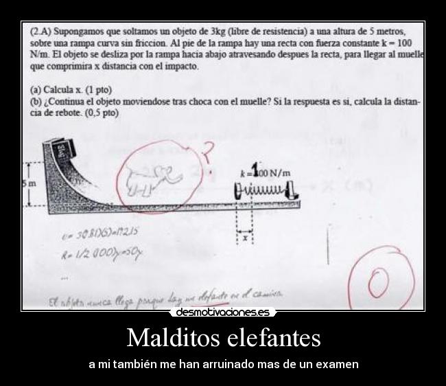 Malditos elefantes - a mi también me han arruinado mas de un examen
