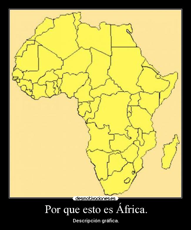 Por que esto es África. - Descripción gráfica.