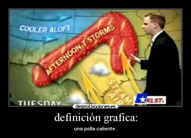definición grafica: - una polla caliente .