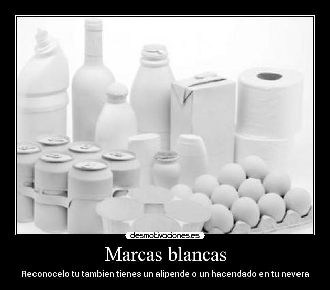 Marcas blancas - Reconocelo tu tambien tienes un alipende o un hacendado en tu nevera