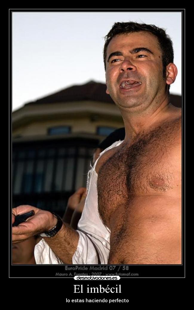El imbécil - lo estas haciendo perfecto