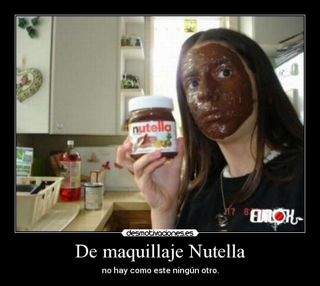 De maquillaje Nutella - no hay como este ningún otro.