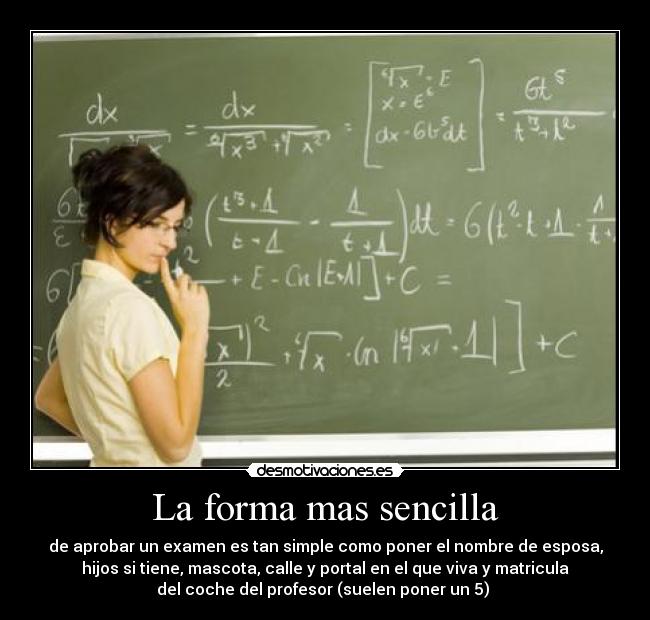 La forma mas sencilla -