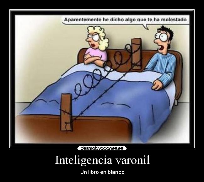 Inteligencia varonil - Un libro en blanco