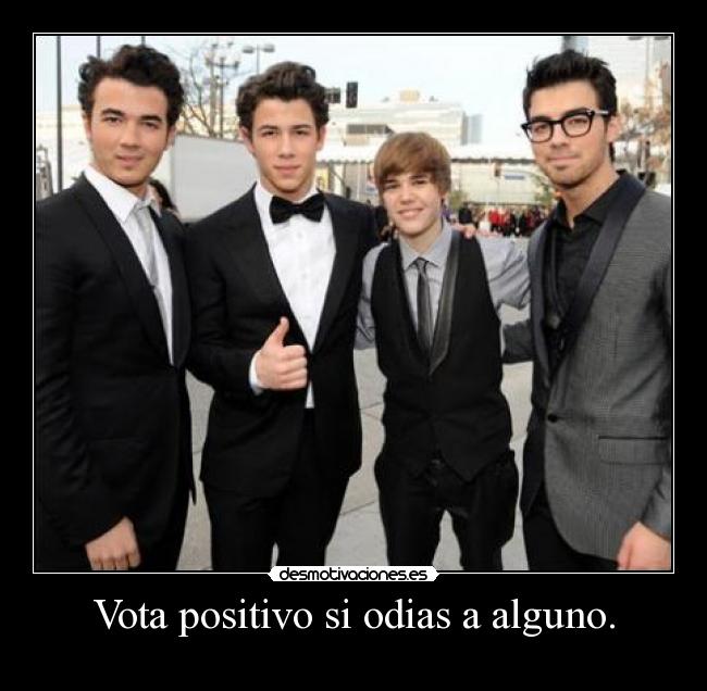 Vota positivo si odias a alguno. -