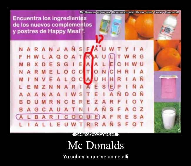 Mc Donalds -