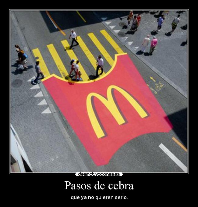 Pasos de cebra - que ya no quieren serlo.