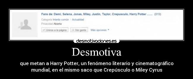 carteles harry potter desmotivaciones