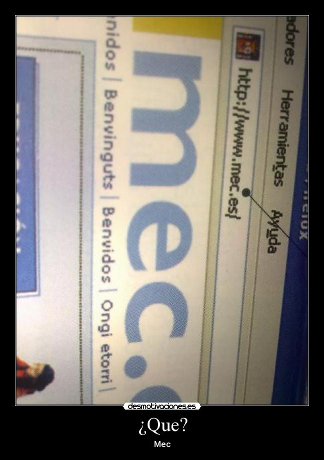 ¿Que? -