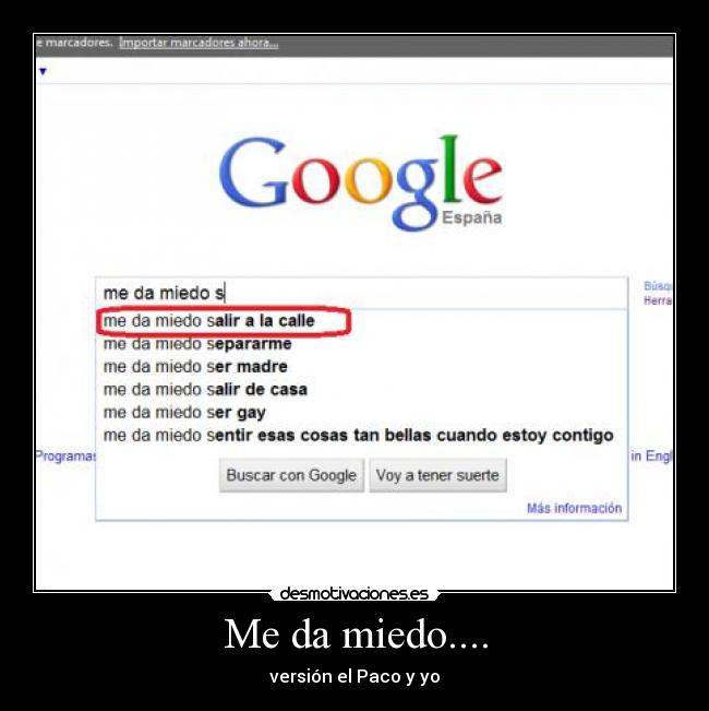 Me da miedo.... - 