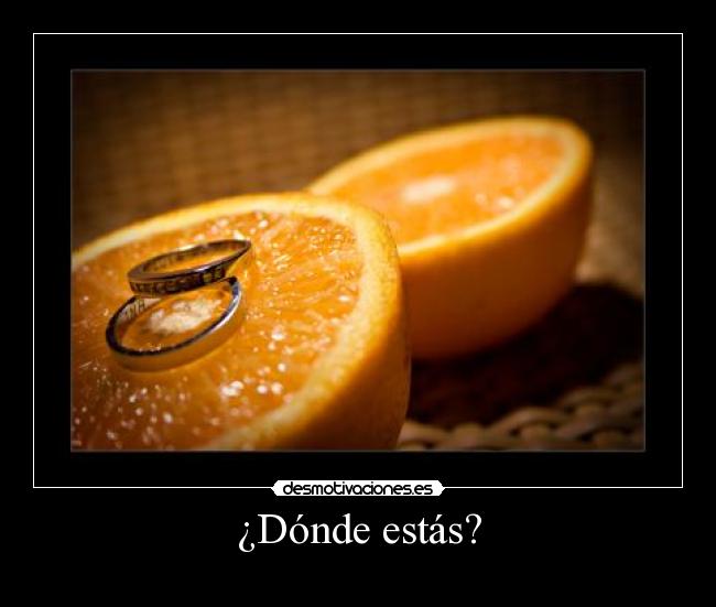 ¿Dónde estás? -