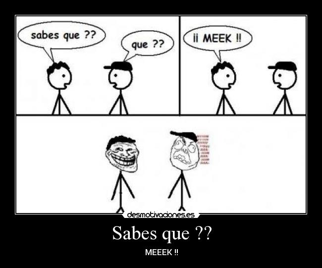 Sabes que ?? -