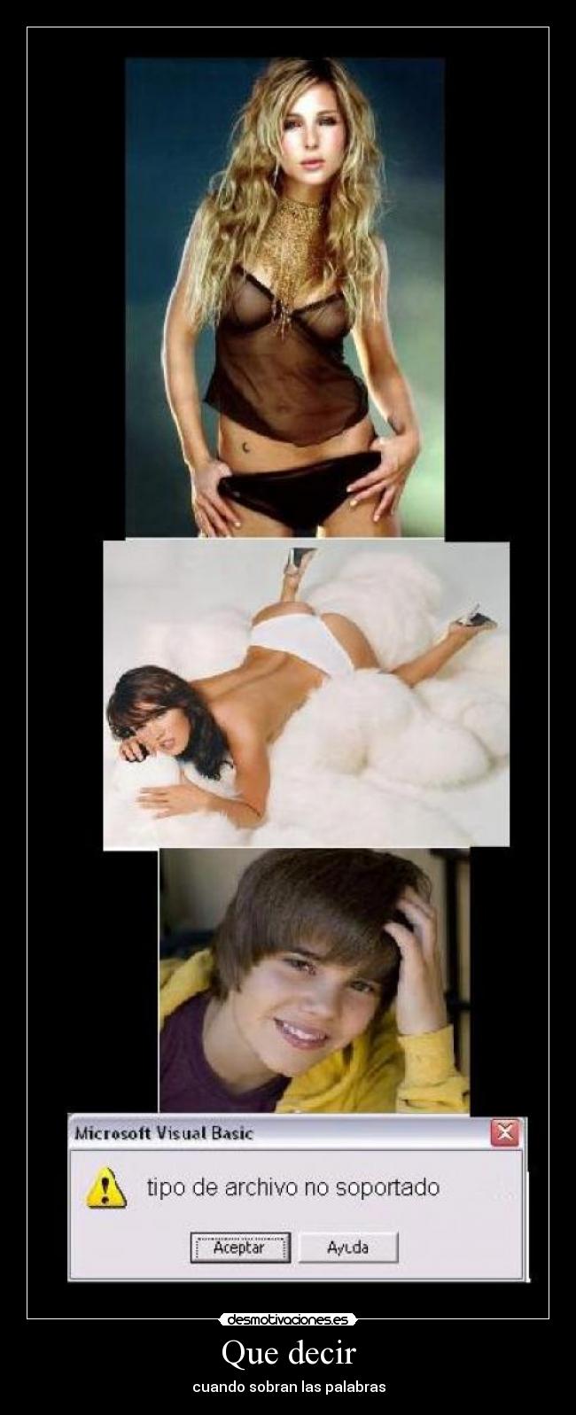 Que decir - cuando sobran las palabras