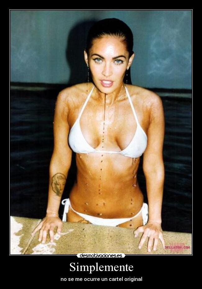 Simplemente - no se me ocurre un cartel original