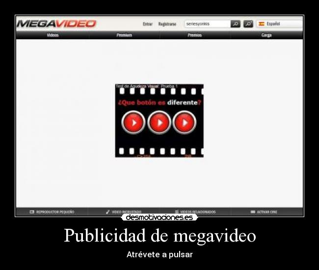 Publicidad de megavideo - 