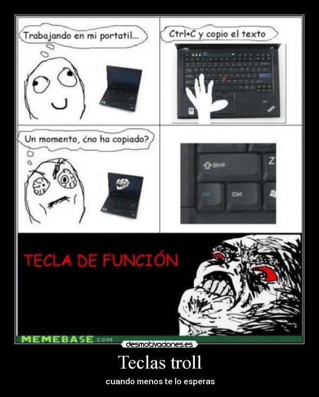 Teclas troll -