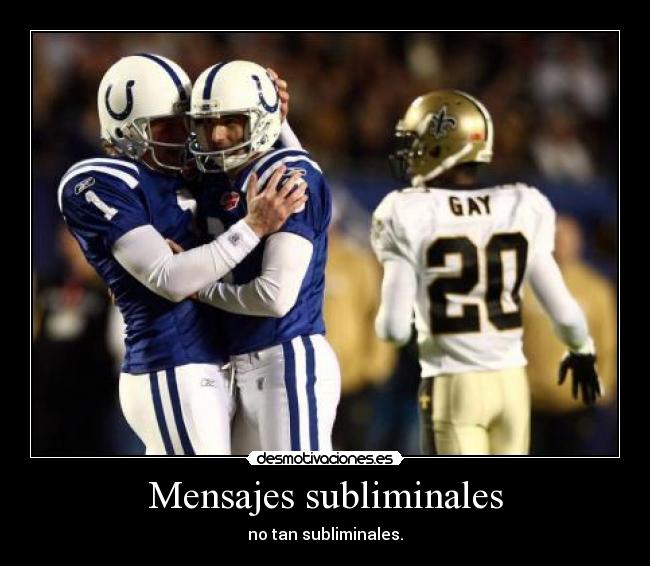 Mensajes subliminales - no tan subliminales.