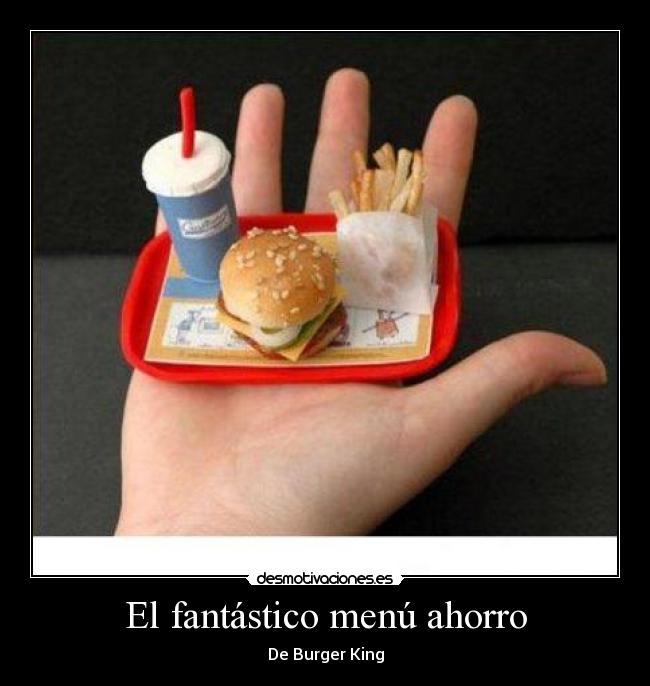El fantástico menú ahorro - De Burger King