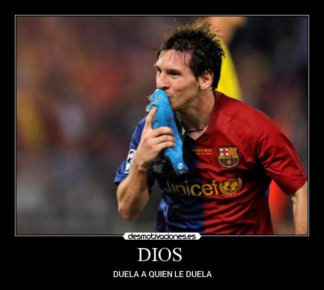 carteles dios messi desmotivaciones