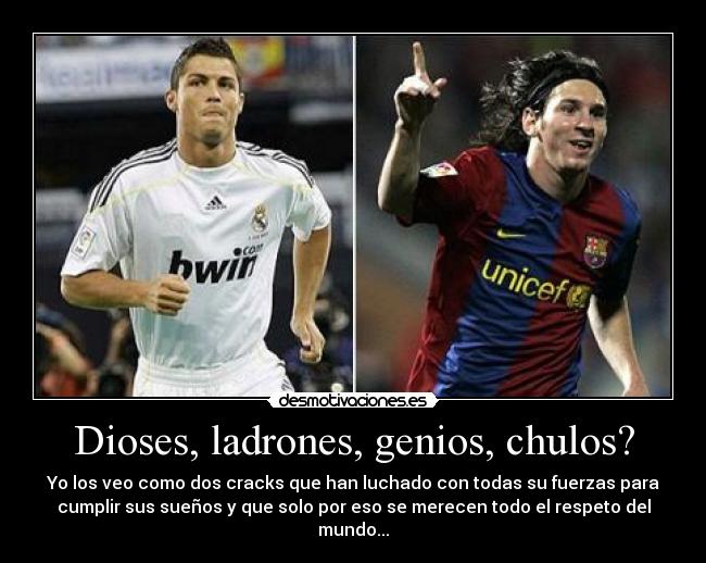 carteles cristiano ronaldo leo messi desmotivaciones