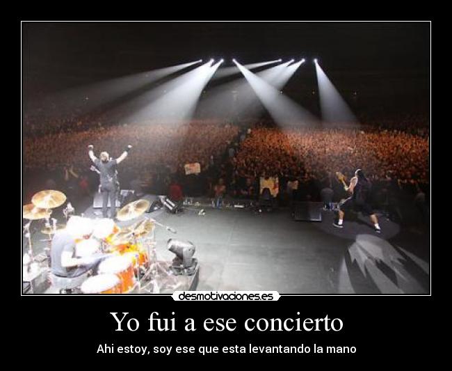 Yo fui a ese concierto - 