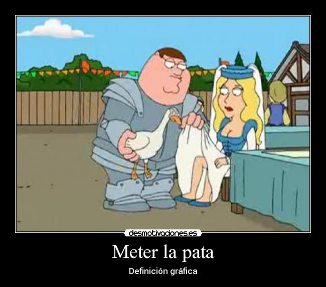 Meter la pata -
