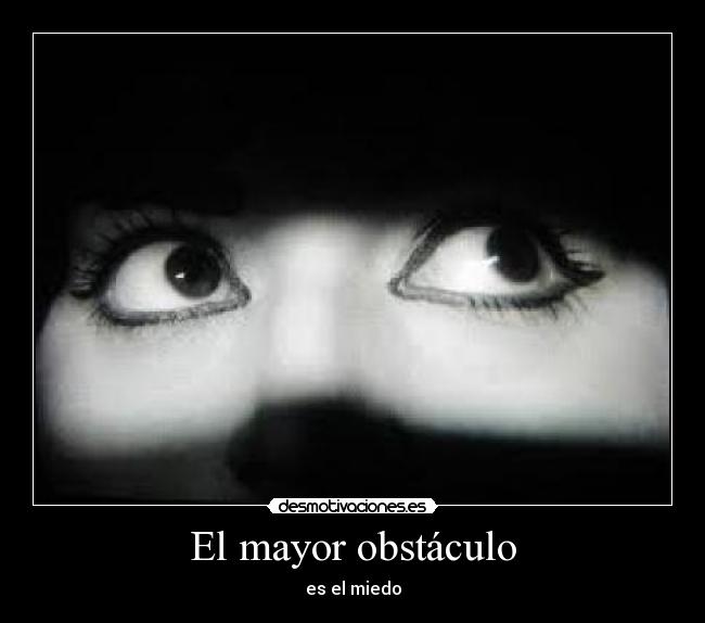 carteles miedo desmotivaciones