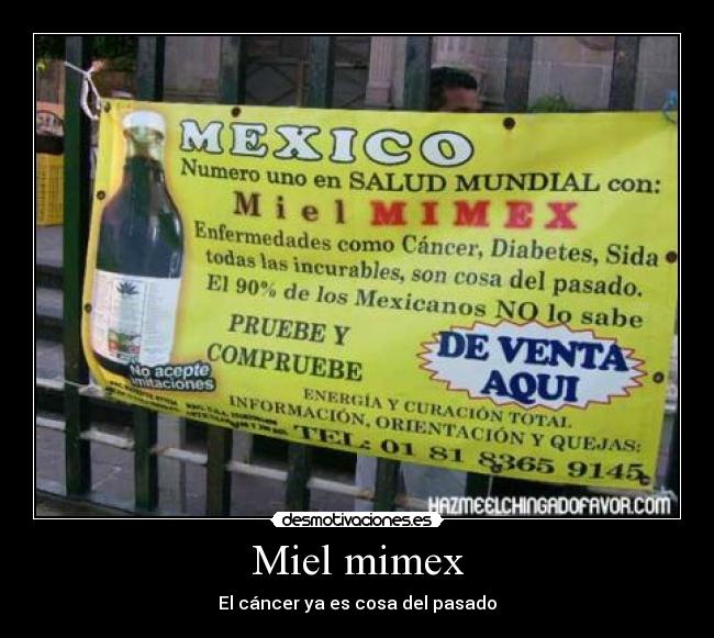 Miel mimex - El cáncer ya es cosa del pasado