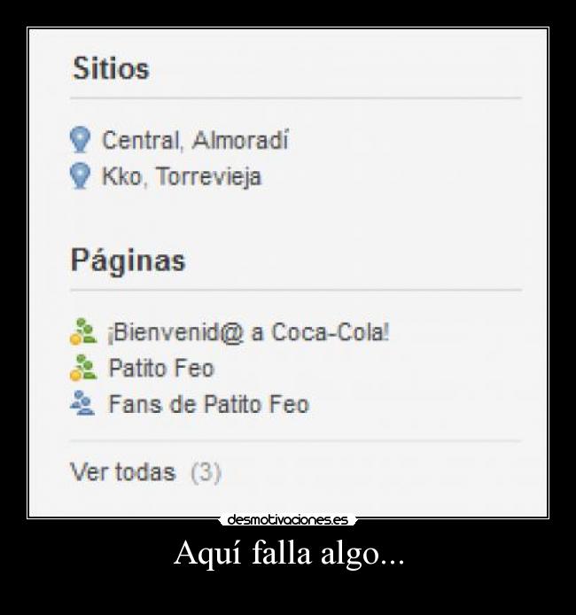Aquí falla algo... -