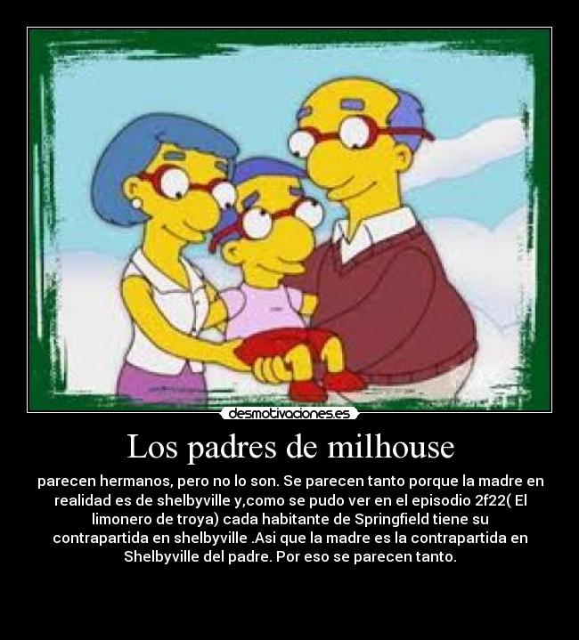 Los padres de milhouse - 