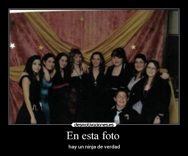 En esta foto - hay un ninja de verdad