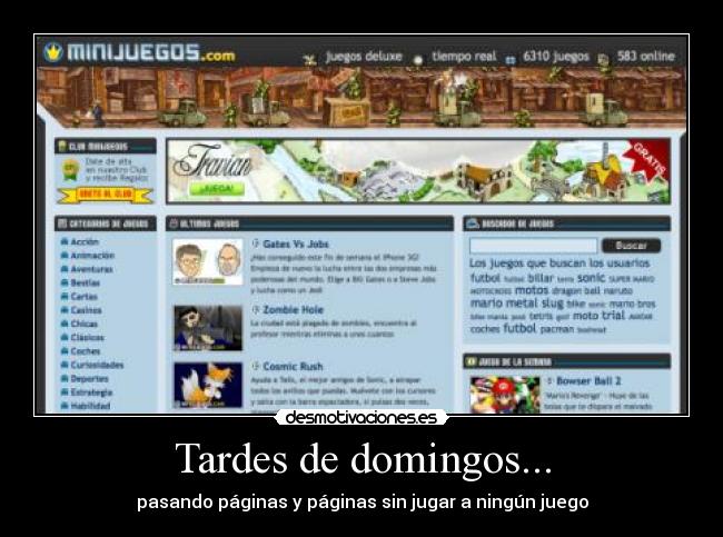 Tardes de domingos... - pasando páginas y páginas sin jugar a ningún juego