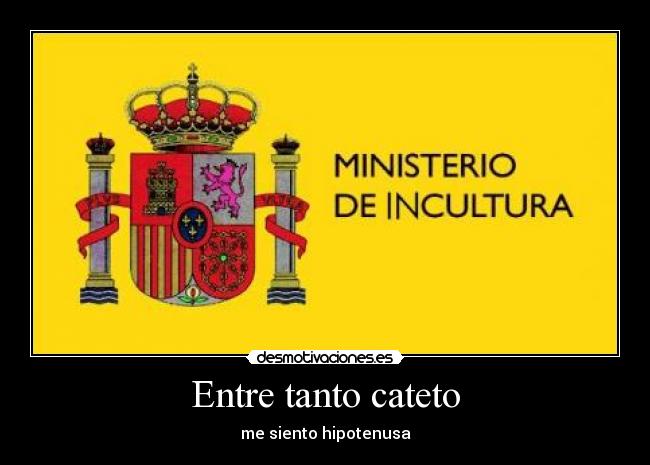 Entre tanto cateto - me siento hipotenusa