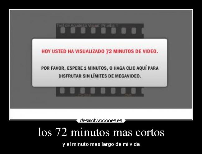 los 72 minutos mas cortos - y el minuto mas largo de mi vida