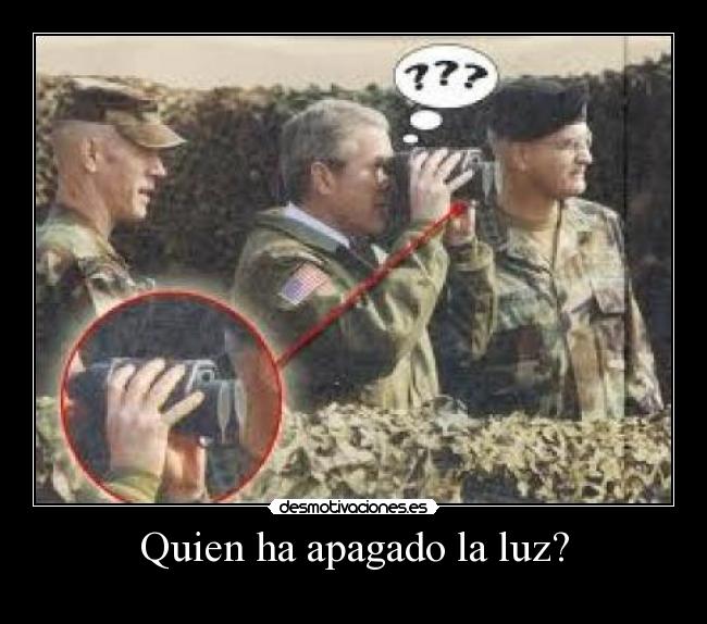 Quien ha apagado la luz? -