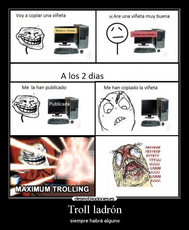 Troll ladrón - siempre habrá alguno