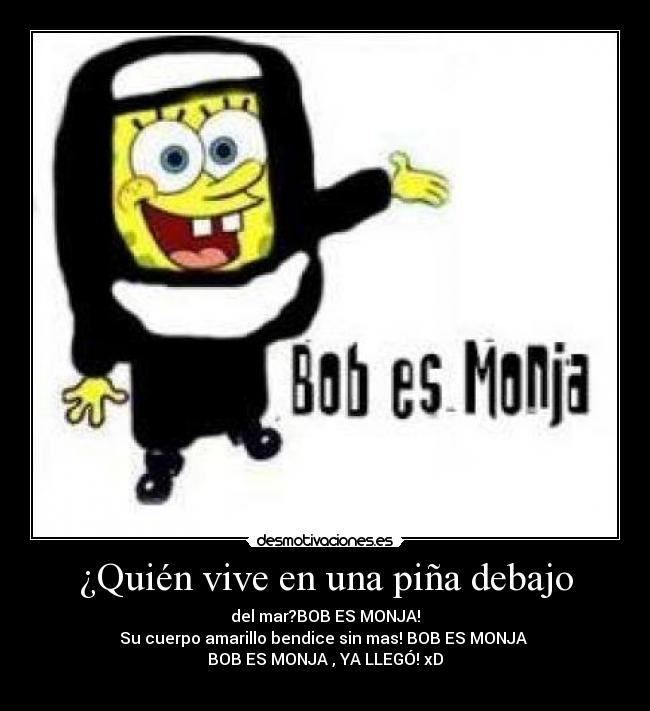 ¿Quién vive en una piña debajo -