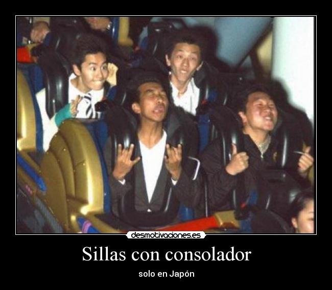 Sillas con consolador -