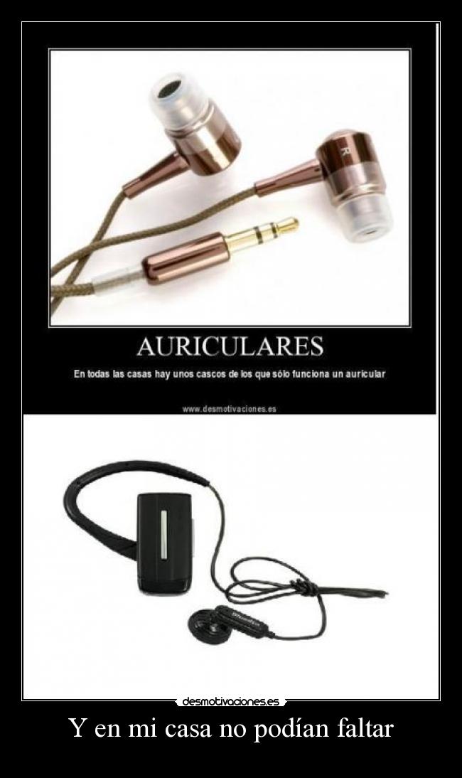 carteles casa auriculares desmotivaciones