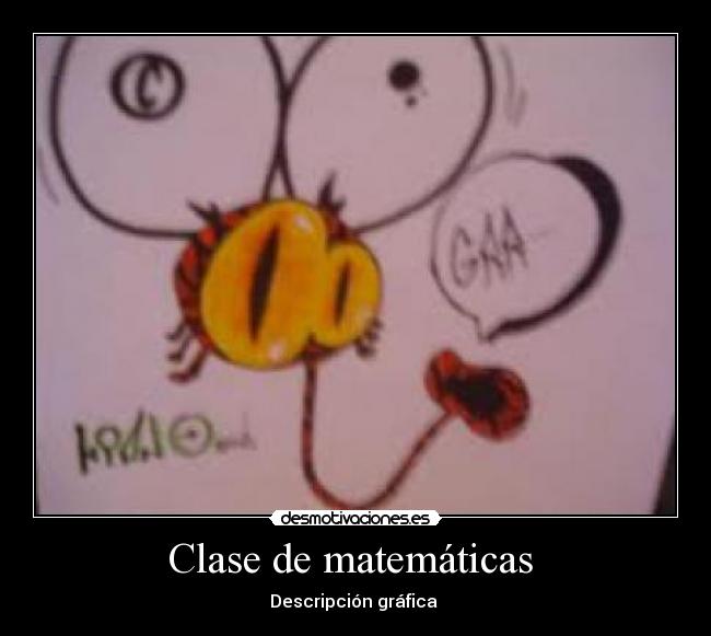 Clase de matemáticas - Descripción gráfica