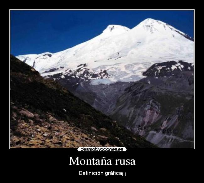 Montaña rusa - Definición gráfica¡¡¡